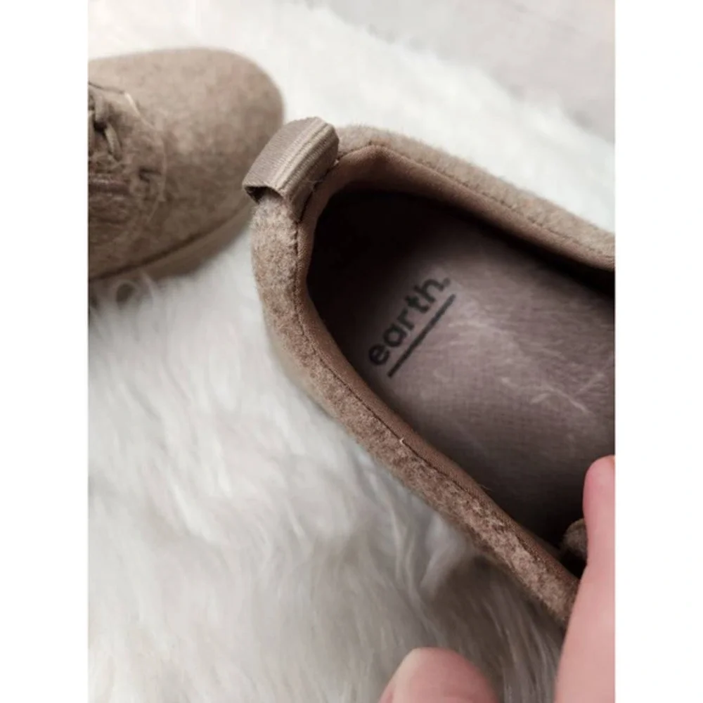 Earth Womens Scenic Quartz Fashion Sneakers Shoes Beige Taupe Lace Up Fabric 8M‎